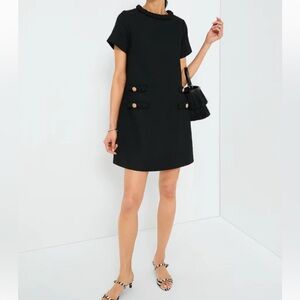 Black Tweed Jackie Dress